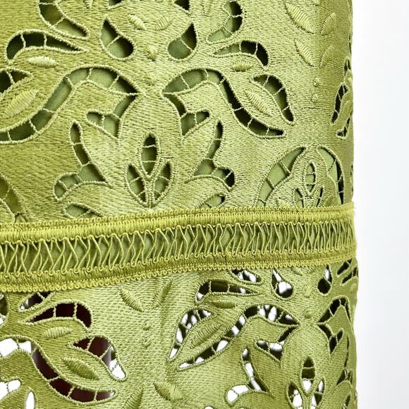 Ann Taylor Green Lace Sleeveless Peplum Two-Piece Set - Picture 5 of 13